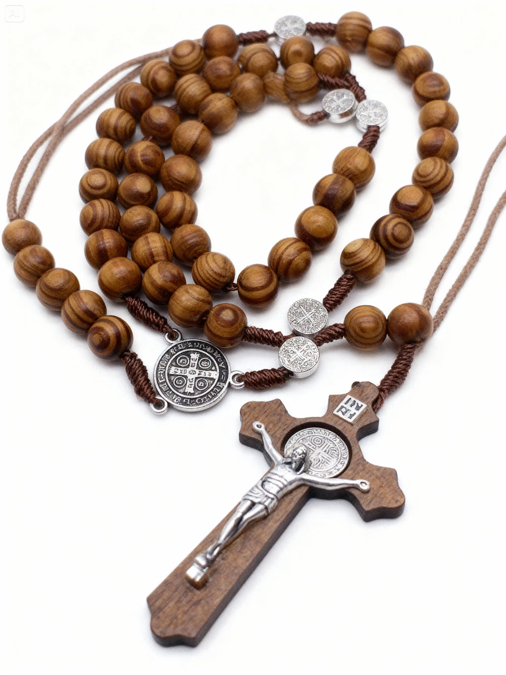 Croix Traditionnel en Bois Naturel