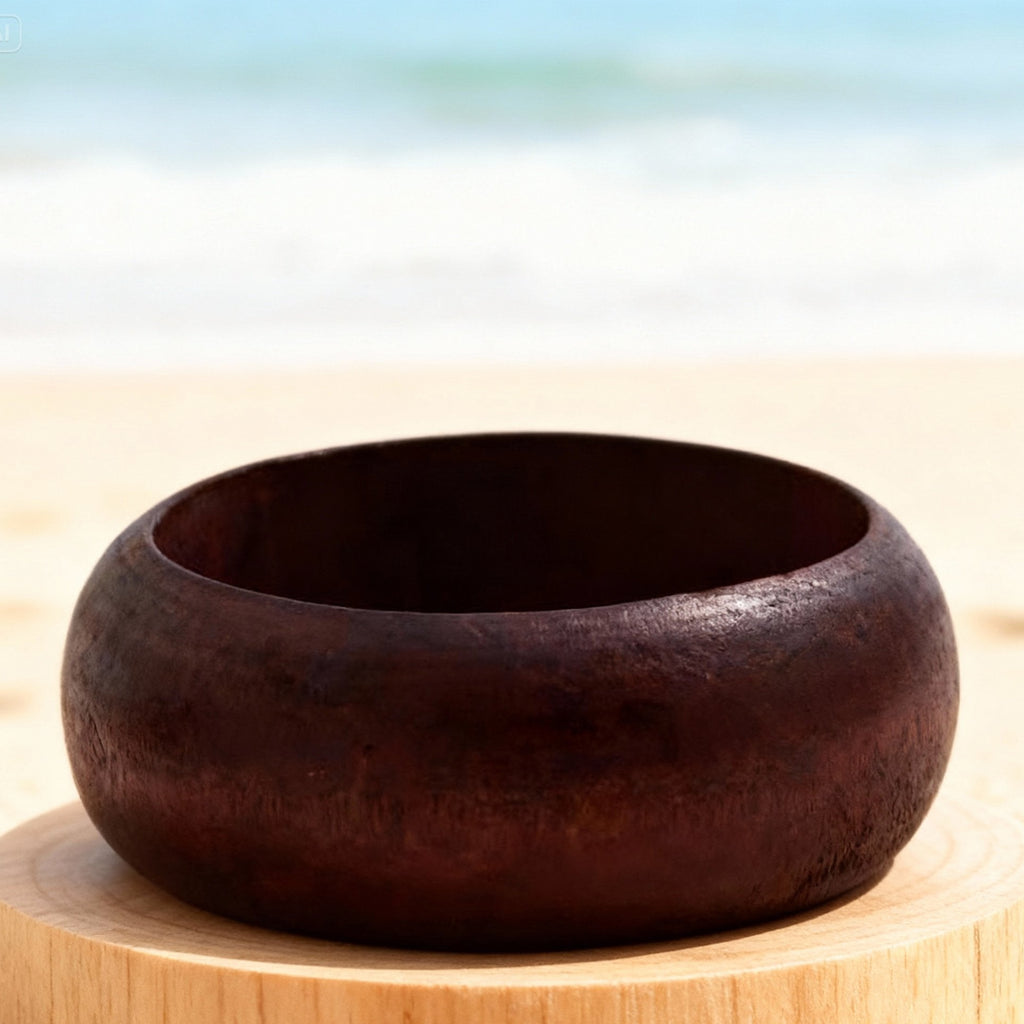 Bracelet en bois de chêne large