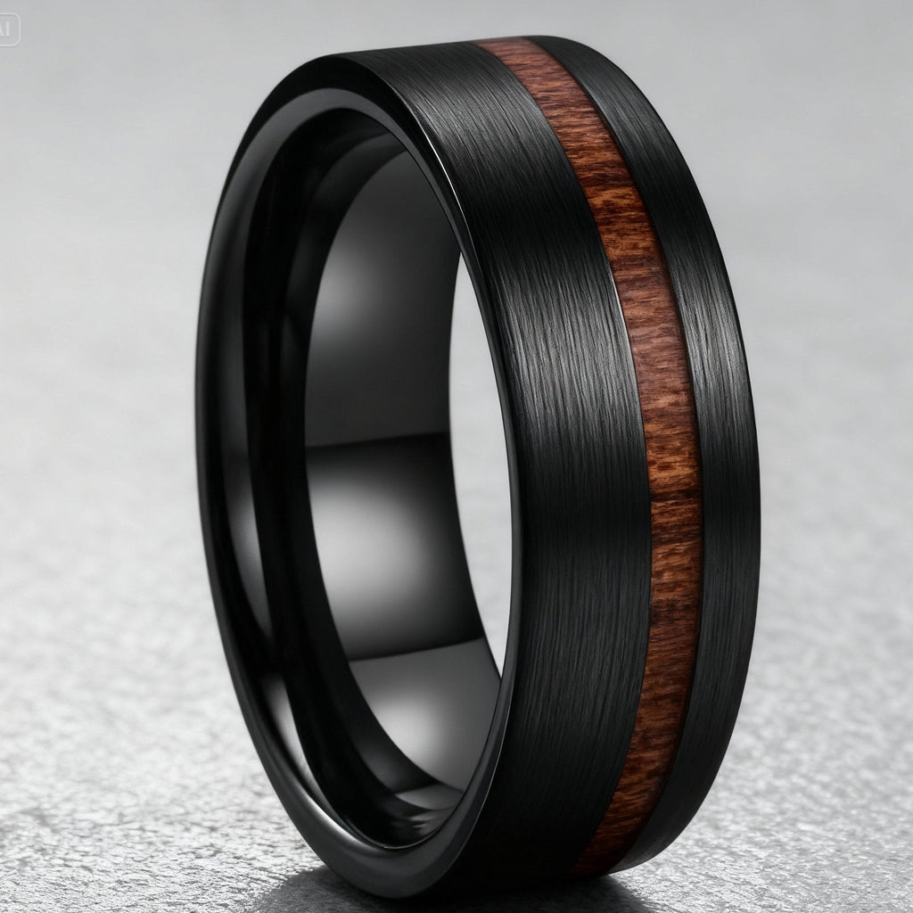 Bague Alliance en Bois Précieux