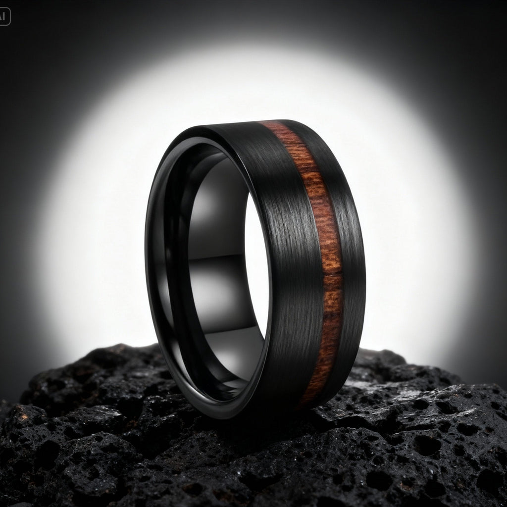 Bague Alliance en Bois Précieux