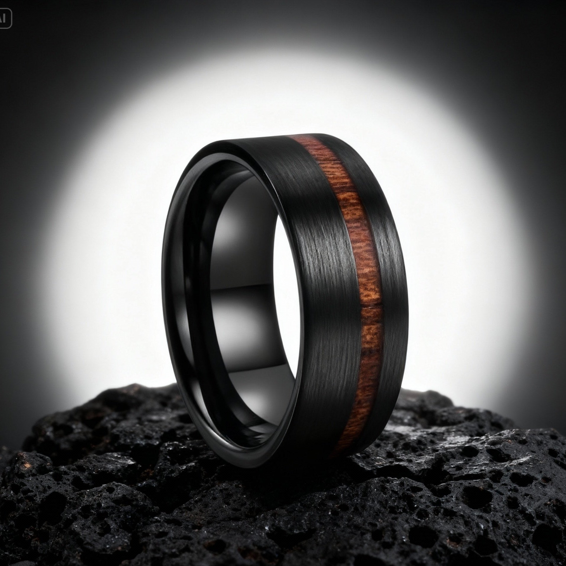 Bague Alliance en Bois Précieux