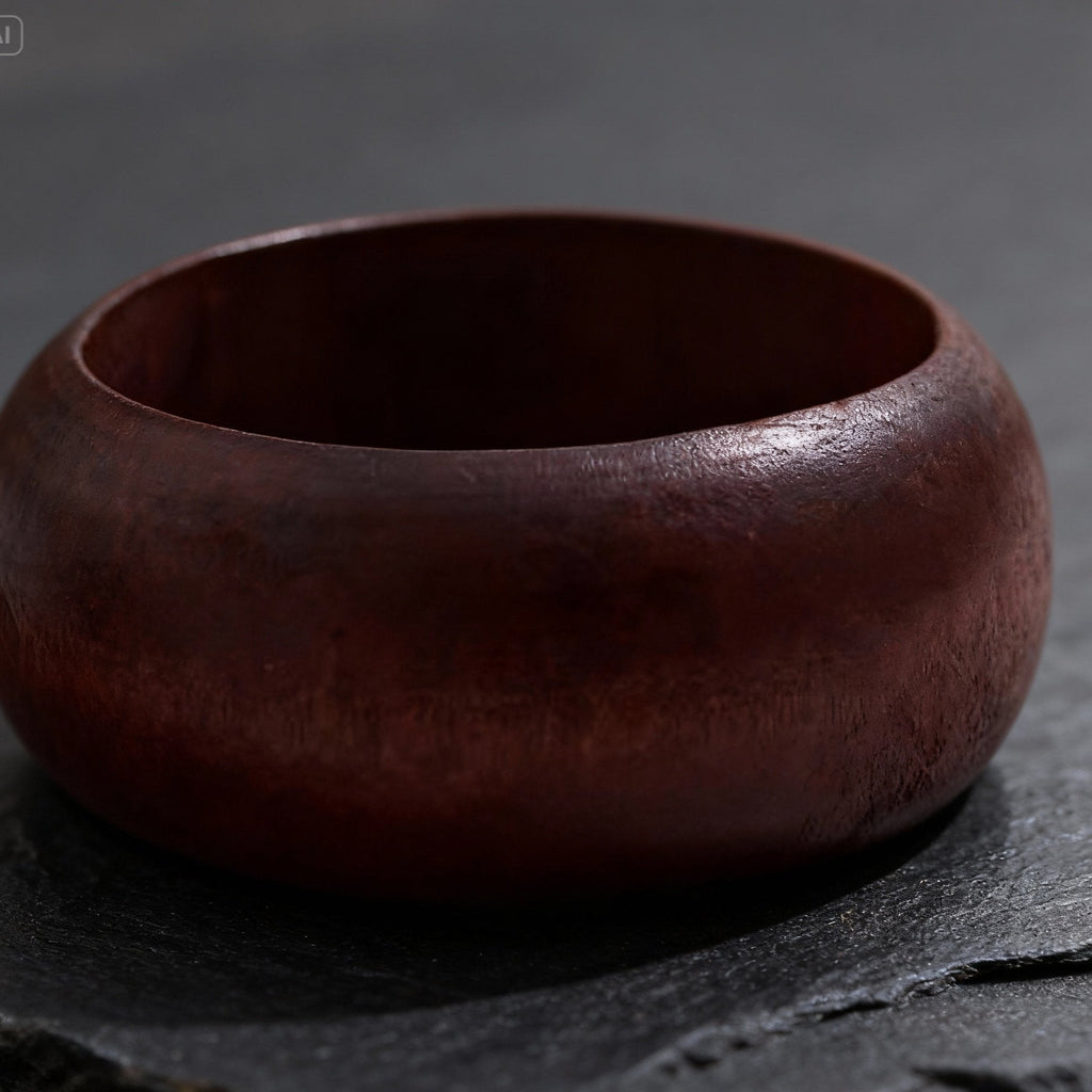 Bracelet en bois de chêne large